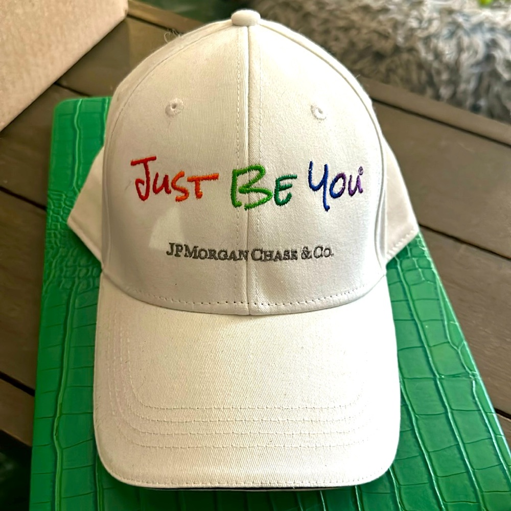 Pride hat from JP Morgan